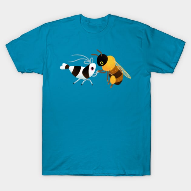 bee & bee shrimp T-Shirt by pikaole